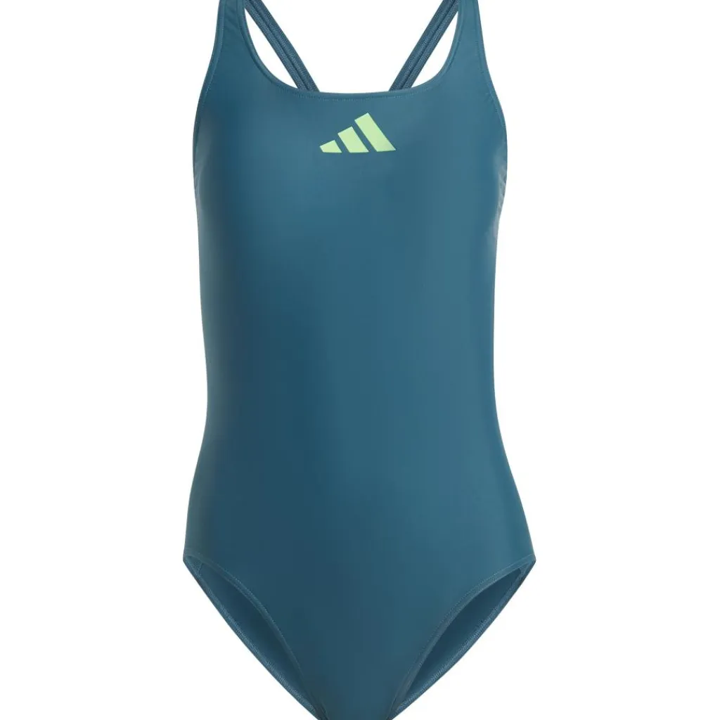 3 Bar Logo badpak dames arctic night lucid lime*adidas Discount