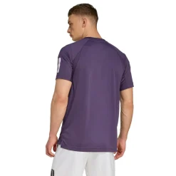 Club Climacool 3-Stripes tennisshirt heren  burgundy*adidas Outlet