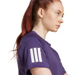 Club 3-Stripes Climacool tennisshirt dames  burgundy*adidas Sale