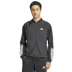 Club 3-stripes knitted trainingsjack heren black*adidas Hot