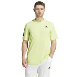 Club 3-Stripes tennisshirt heren pulse lime*adidas Best