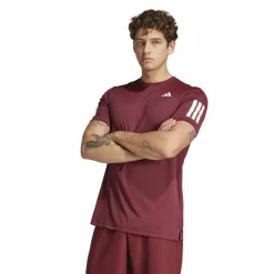 Club 3-stripes tennisshirt heren shadow red*adidas Hot