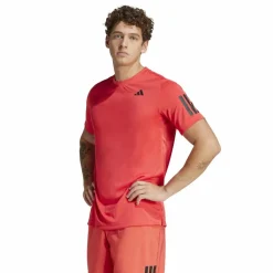 Club 3-stripes tennisshirt heren semi lucid red*adidas Sale