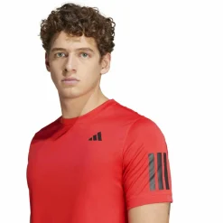 Club 3-stripes tennisshirt heren semi lucid red*adidas Sale