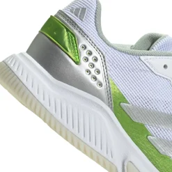 Courtquick padelschoenen dames cloud white silver metallic lucid lemon*adidas Online