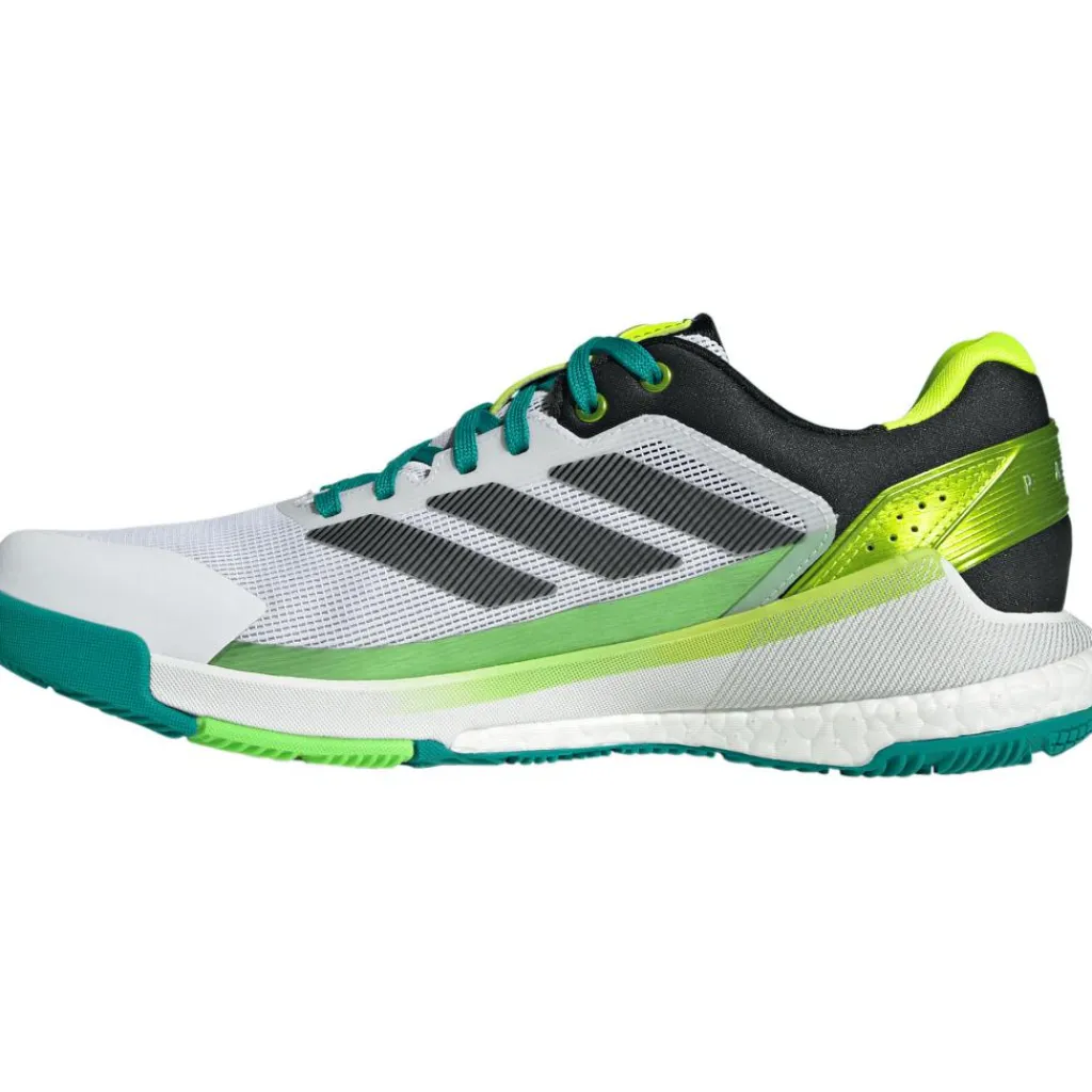 Crazyquick Boost padelschoenen heren cloud white core black lime burst*adidas Outlet