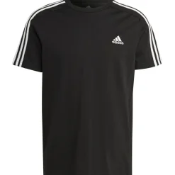 Essential Single Jersey 3-Stripes shirt heren black white*adidas New