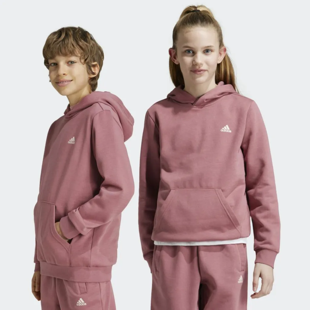 Essentials Small Logo fleece hoodie junior preloved crimson*adidas Hot