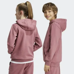 Essentials Small Logo fleece hoodie junior preloved crimson*adidas Hot