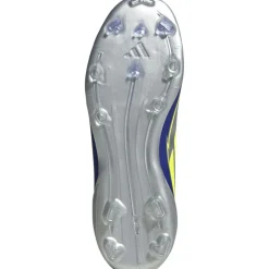 F50 League Messi FG MG voetbalschoenen junior silver metallic solar yellow lucid blue*adidas Best