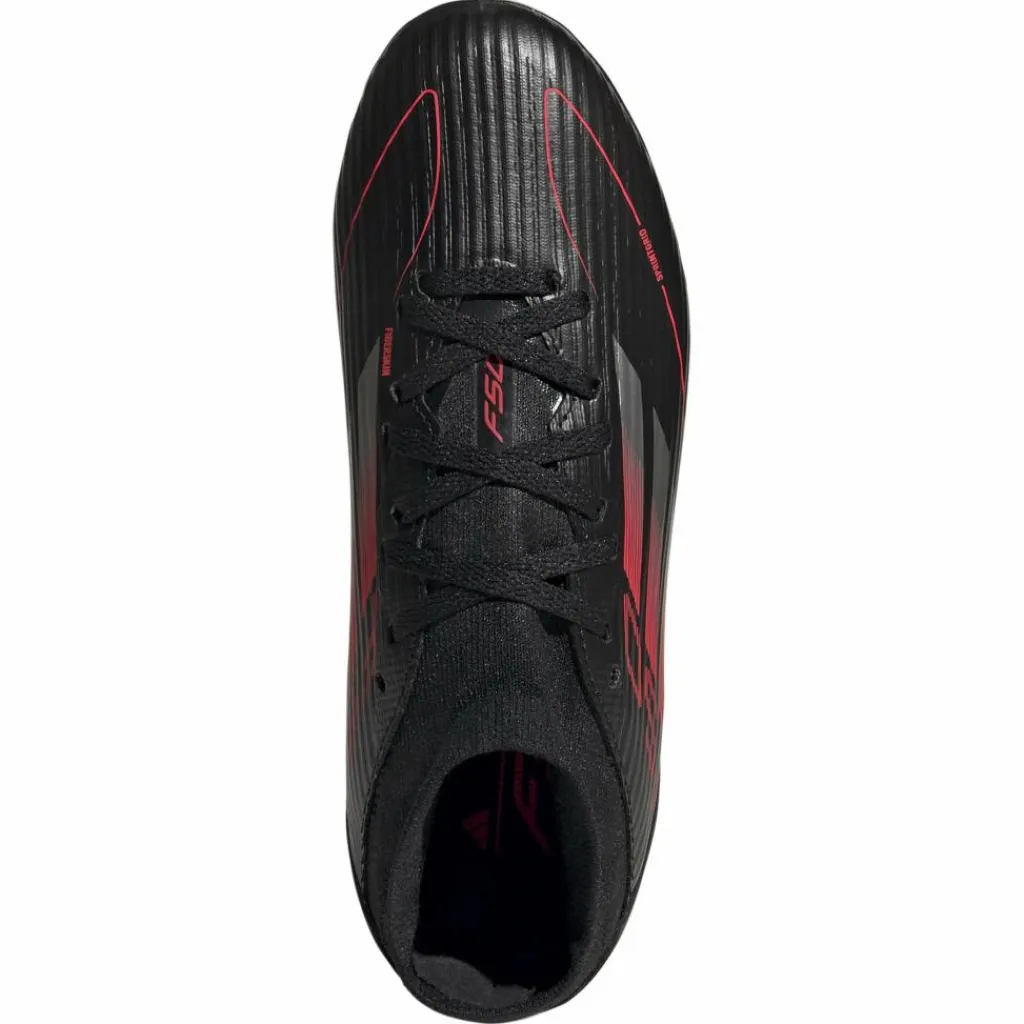 F50 League Mid FG MG voetbalschoenen junior core black iron metallic lucid red*adidas Hot