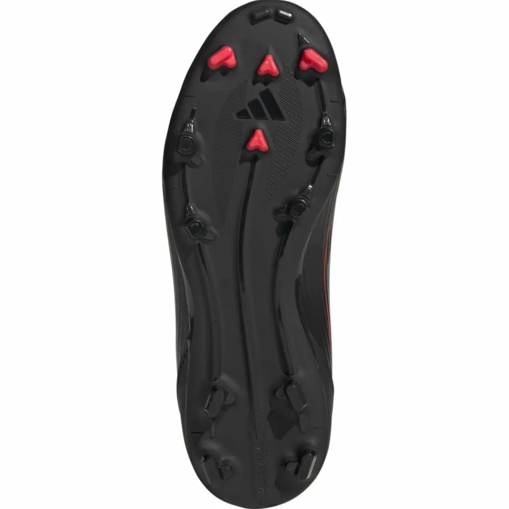 F50 League Mid FG MG voetbalschoenen junior core black iron metallic lucid red*adidas Hot