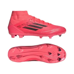 F50 League Mid-cut FG MG voetbalschoenen turbo aurora black platinum metallic*adidas New