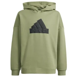 Future Icons Logo hoodie junior tent green black*adidas