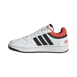 Hoops 3.0 schoenen junior cloud white core black bright red*adidas New