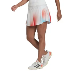 Mel Match tennisrokje dames white black vivid red*adidas Hot