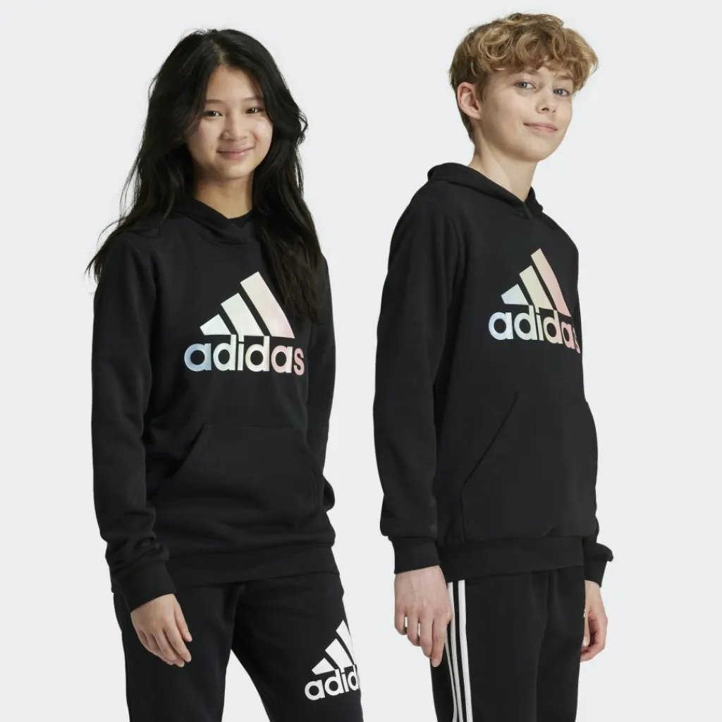 Metallic Print hoodie junior black*adidas Discount