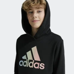 Metallic Print hoodie junior black*adidas Discount