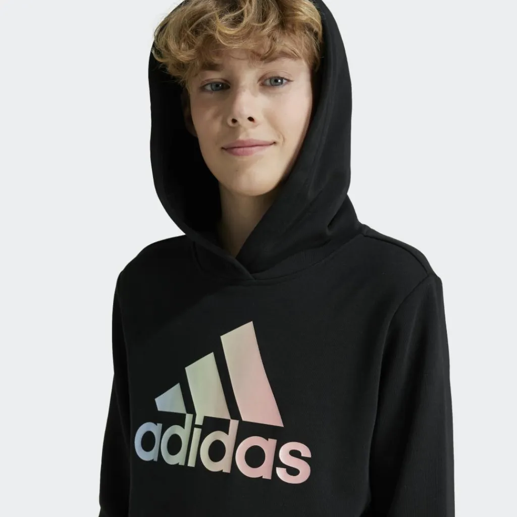 Metallic Print hoodie junior black*adidas Discount