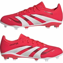 Predator League FG MG voetbalschoenen junior lucid red cloud white core black*adidas Outlet