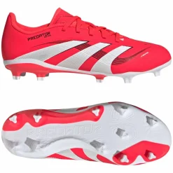 Predator League FG MG voetbalschoenen junior lucid red cloud white core black*adidas Outlet