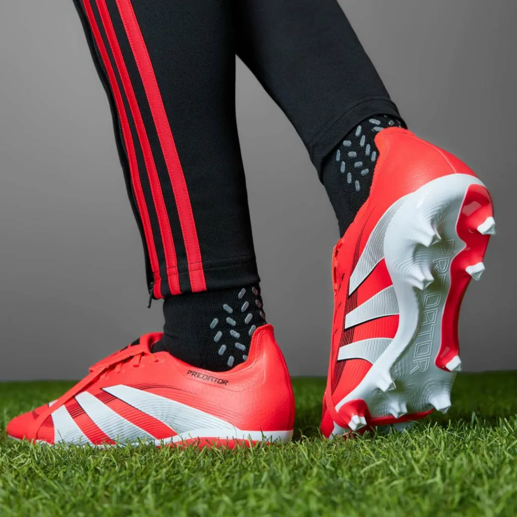 Predator League FG MG voetbalschoenen heren lucid red cloud white core black*adidas Sale