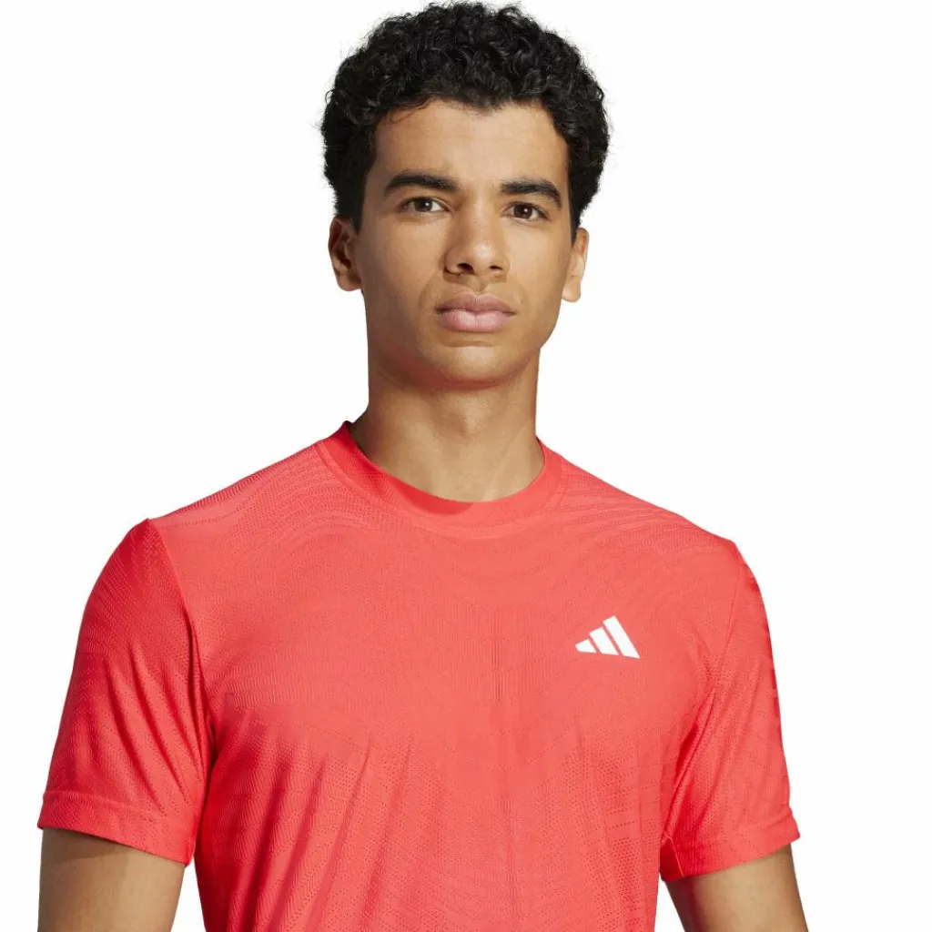 Pro FreeLift tennisshirt heren semi lucid red*adidas Sale