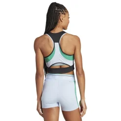 Techfit Colorblock Cropped Training tanktop dames  black semi court green*adidas Sale