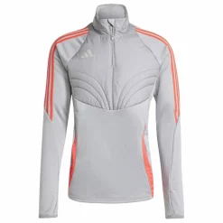 Tiro 24 Winterized trainingsshirt heren light onix shock red*adidas Hot