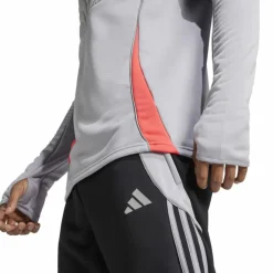 Tiro 24 Winterized trainingsshirt heren light onix shock red*adidas Hot