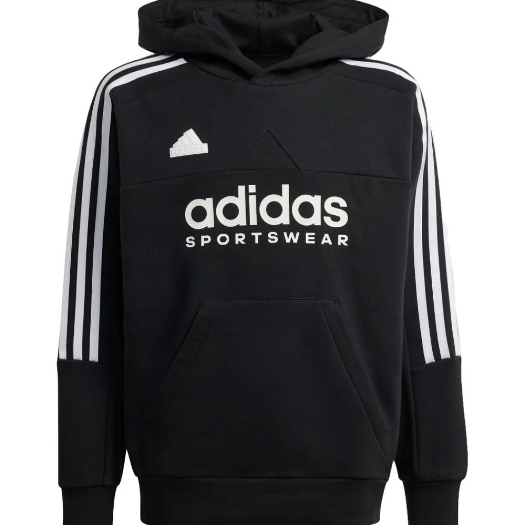 Tiro fleece hoodie junior black white*adidas Best