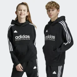 Tiro fleece hoodie junior black white*adidas Best