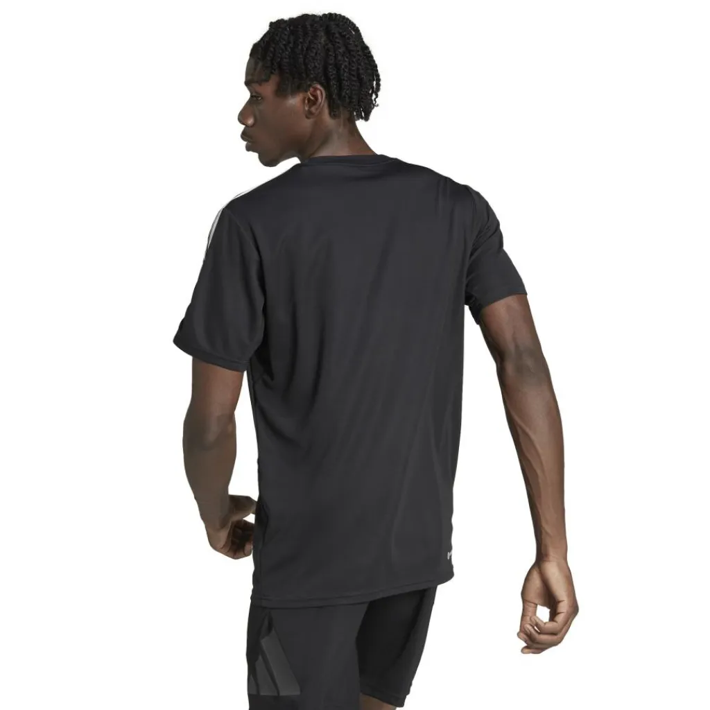 Train Essentials 3-Stripes shirt heren black white*adidas Clearance