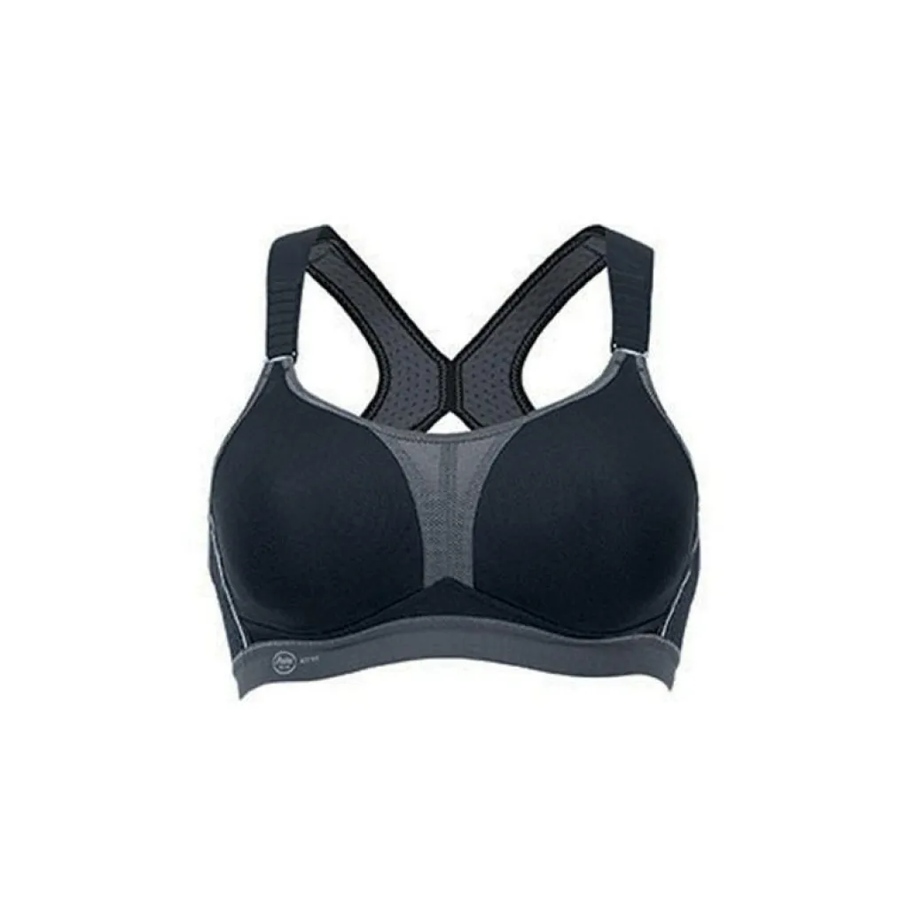 DynamiX Star sport bh dames zwart antraciet*Anita New
