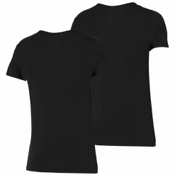 Bamboo V-hals shirt heren black 2-pack*Apollo New