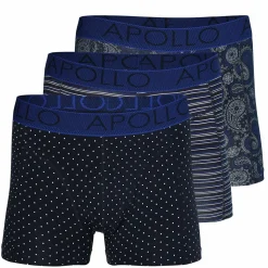 Onderbroek heren paisley blue 3-pack*Apollo Outlet