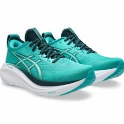 Gel-Nimbus 27 hardloopschoenen heren wave teal saxon green*Asics