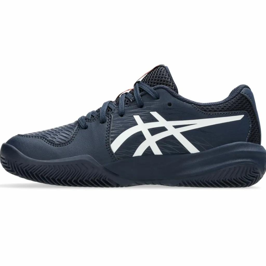 Gel-Resolution X GS Clay tennisschoenen junior midnight white*Asics Clearance
