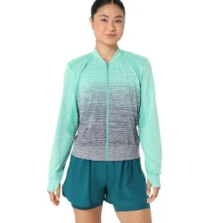 Nagino Run hardloopjack dames aurora green blue  expanse*Asics Sale