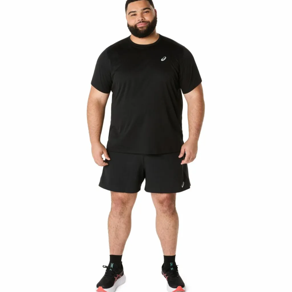 Road 5 inch hardloopbroek heren performance black graphite grey*Asics Discount