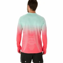Seamless LS hardloopshirt heren coral reef oasis green*Asics New