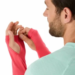 Seamless LS hardloopshirt heren coral reef oasis green*Asics New