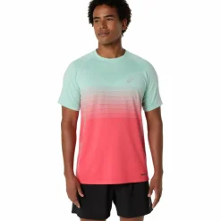 Seamless SS hardloopshirt heren coral reef oasis green*Asics Outlet