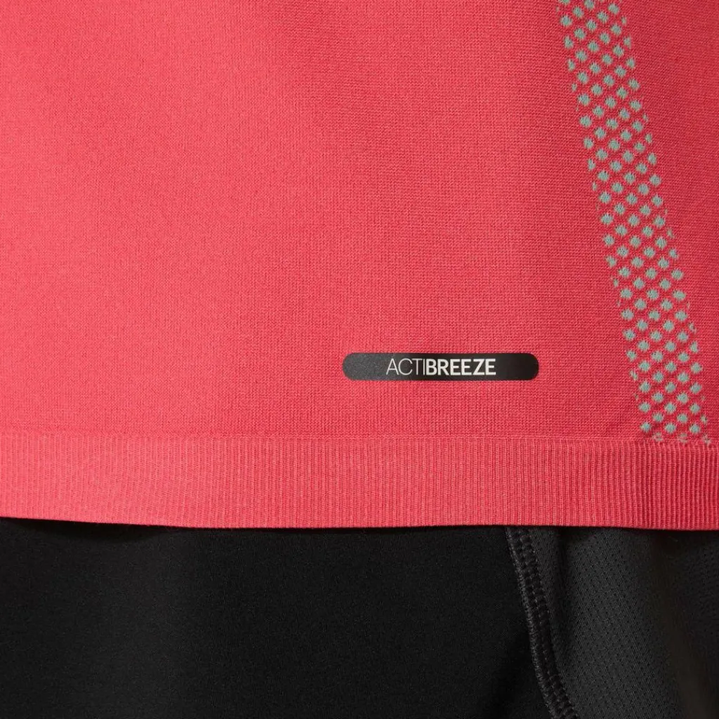Seamless SS hardloopshirt heren coral reef oasis green*Asics Outlet