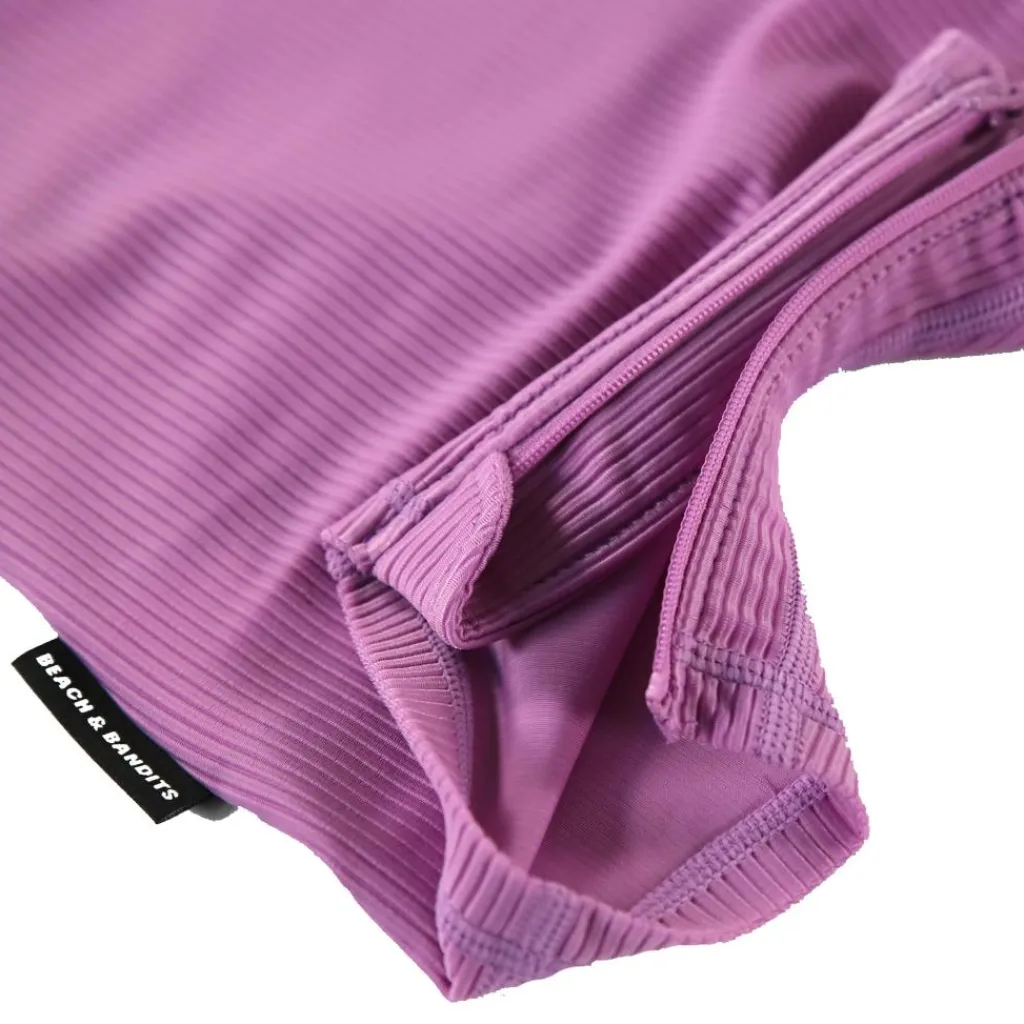 Orchid Ribbed badpak baby purple*Beach & Bandits Best