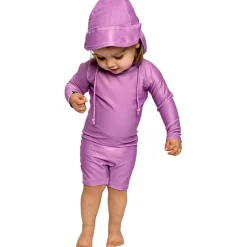 Orchid Ribbed badpak baby purple*Beach & Bandits Best