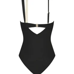 BSW304A badpak dames vanilla & black*Beachlife New