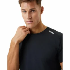  Borg Athletic shirt heren black beauty*Björn Borg Outlet