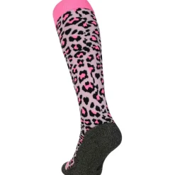 Cheetah hockeysokken soft pink*Brabo Best