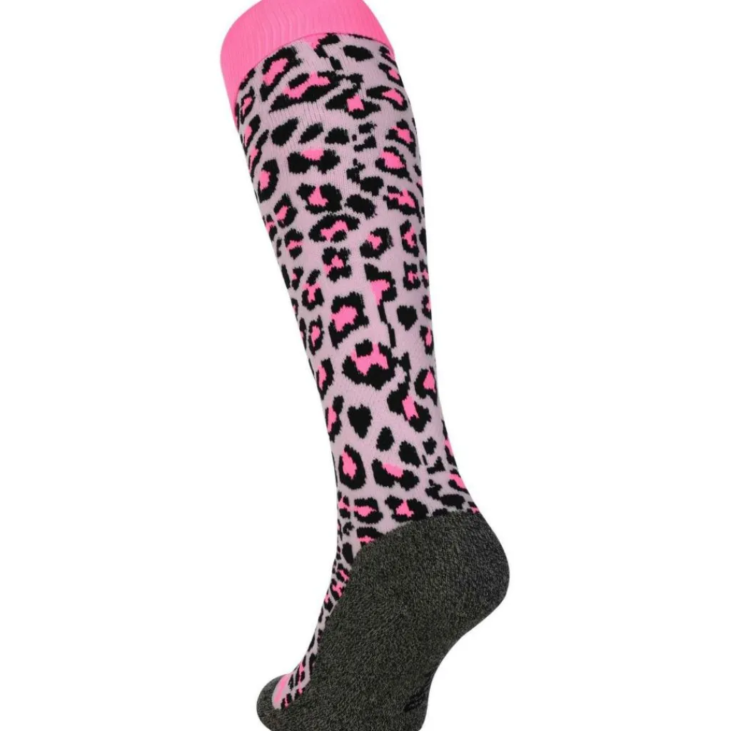 Cheetah hockeysokken soft pink*Brabo Best
